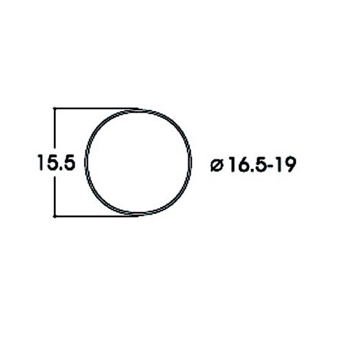 トラクションタイヤ DC φ16.5 - 19mm 10個入り