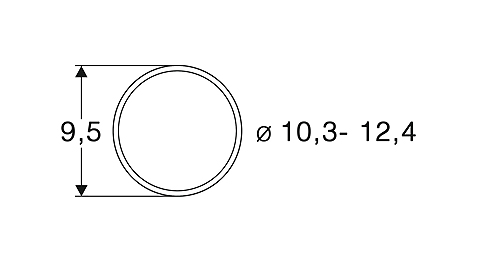 トラクションタイヤ AC φ10.3 - 12.4mm 10個入り