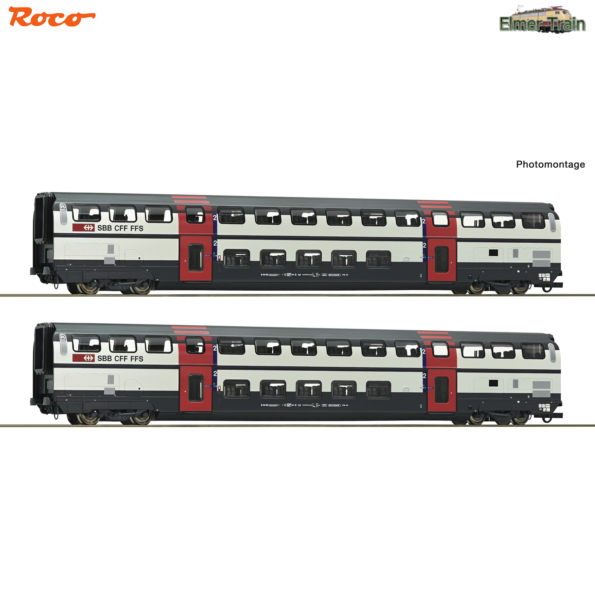 【予約】IC 2000 二階建て2等車 2輌セット1 SBB Ep5 Ep6