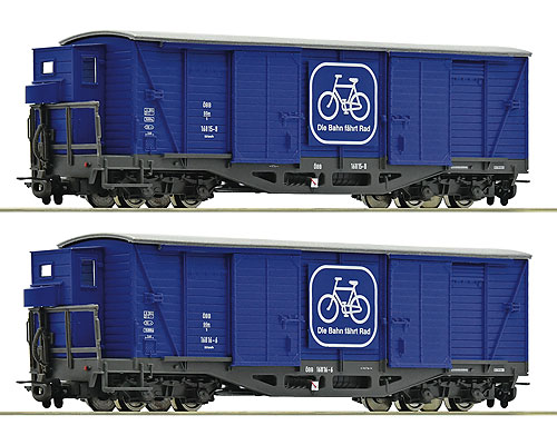 (HOe) 有蓋貨車 2輌セット 自転車輸送用 OeBB Ep4