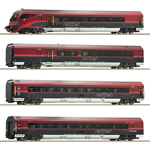Railjet客車4両セット OeBB Ep6