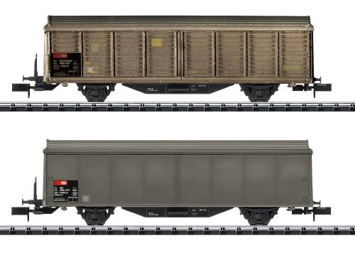 スライドウォール貨車2輌セット SBB Ep5