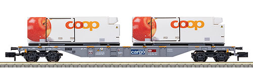 コンテナ貨車 SBB Cargo Ep6 coopコンテナ付