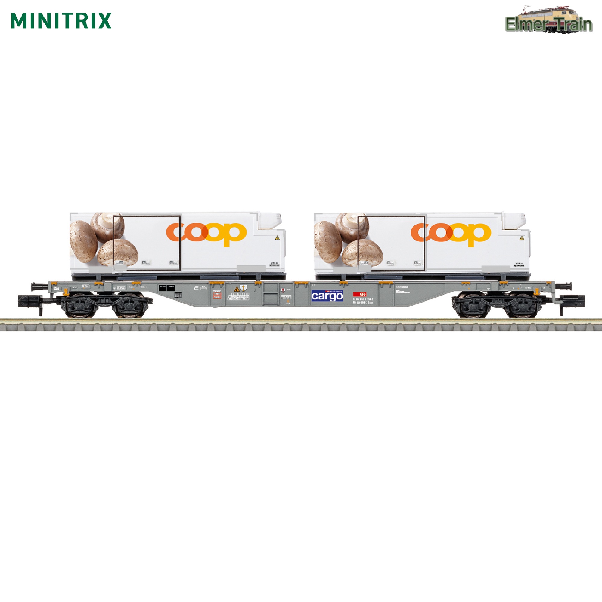 【予約】コンテナ貨車 Coopマッシュルーム柄コンテナ SBB Cargo Ep6