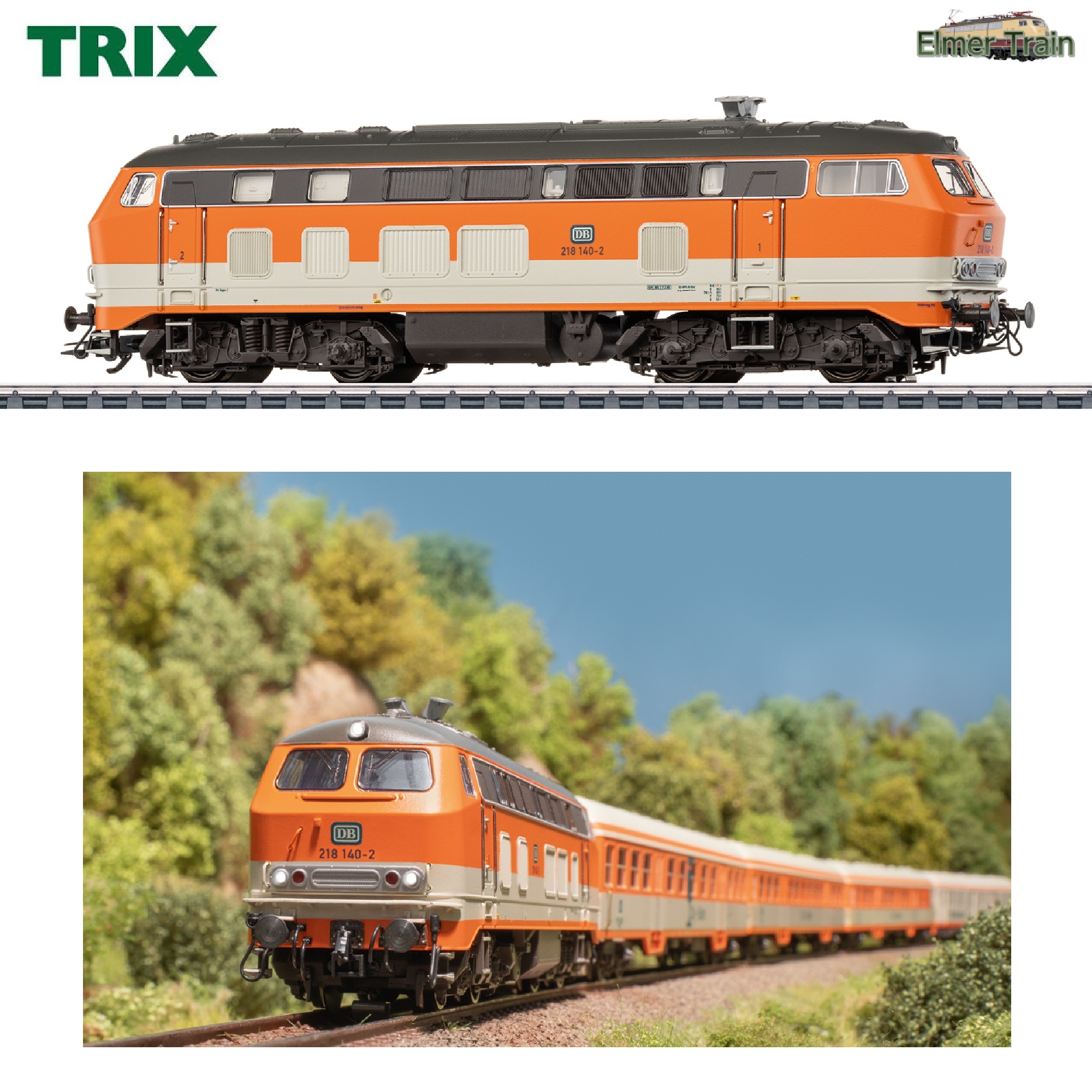 【予約】DL BR 218 140-2 City Bahnカラー DB Ep4 DCC Sound