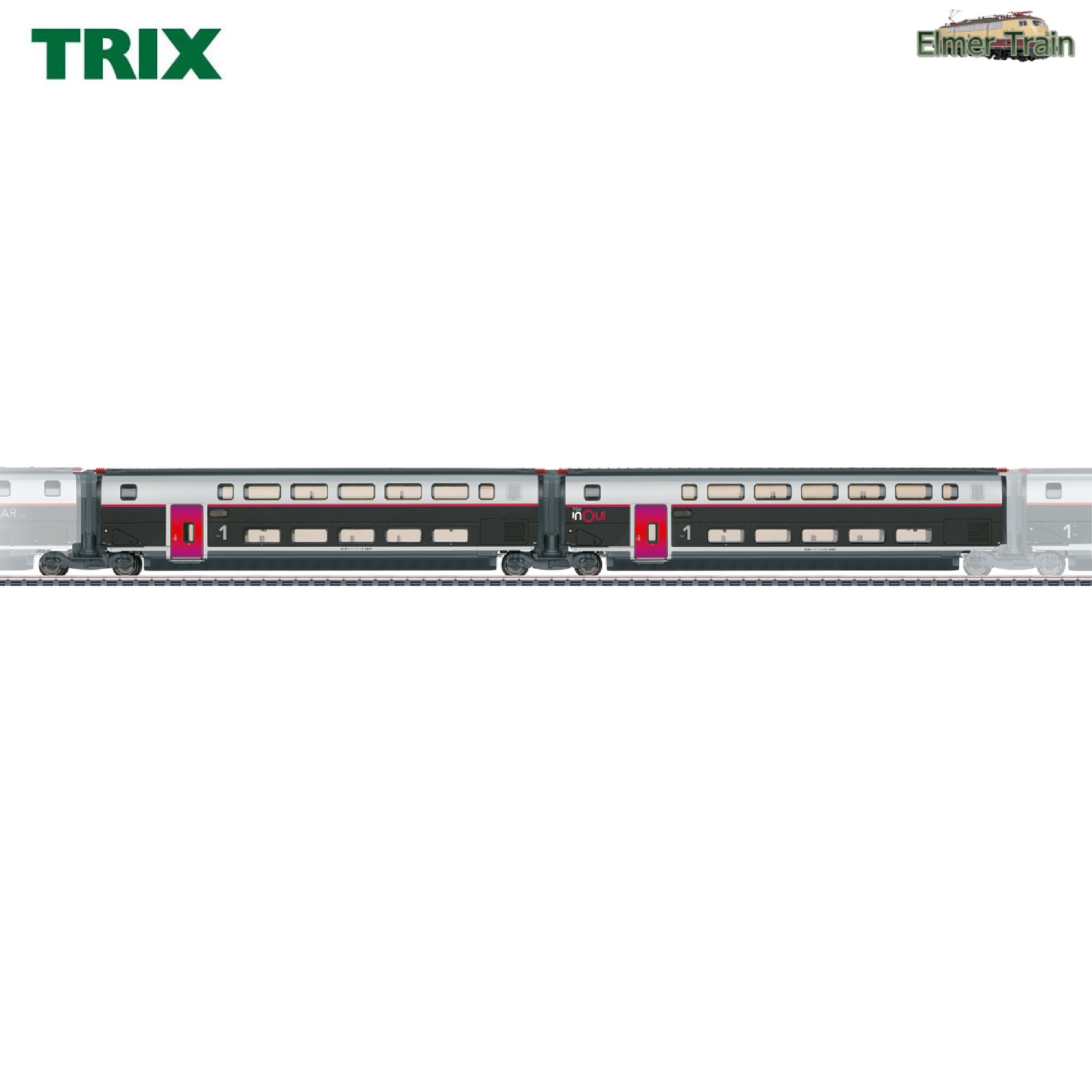 【予約】TGV INOUI Euroduplex 増結セット1 SNCF Ep6 DCC 室内灯付き