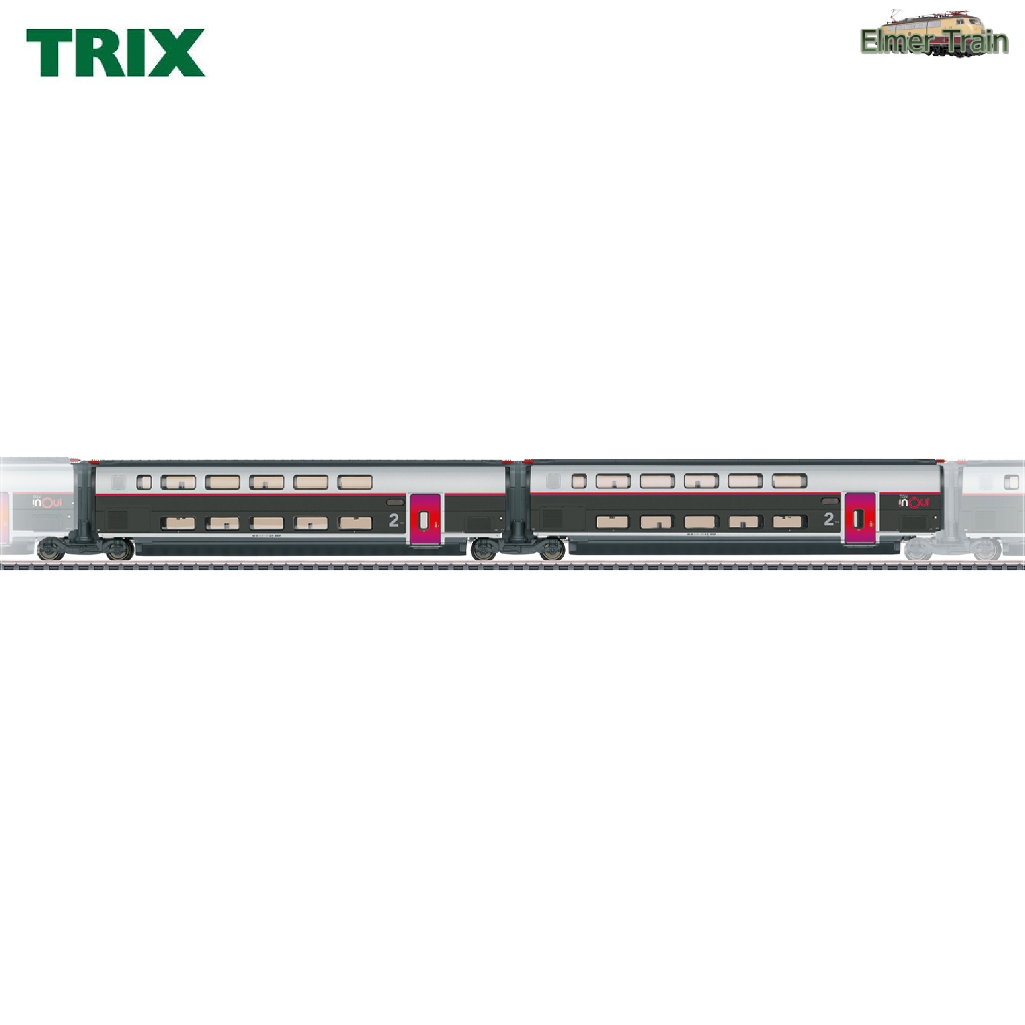 【予約】TGV INOUI Euroduplex 増結セット2 SNCF Ep6 DCC 室内灯付き