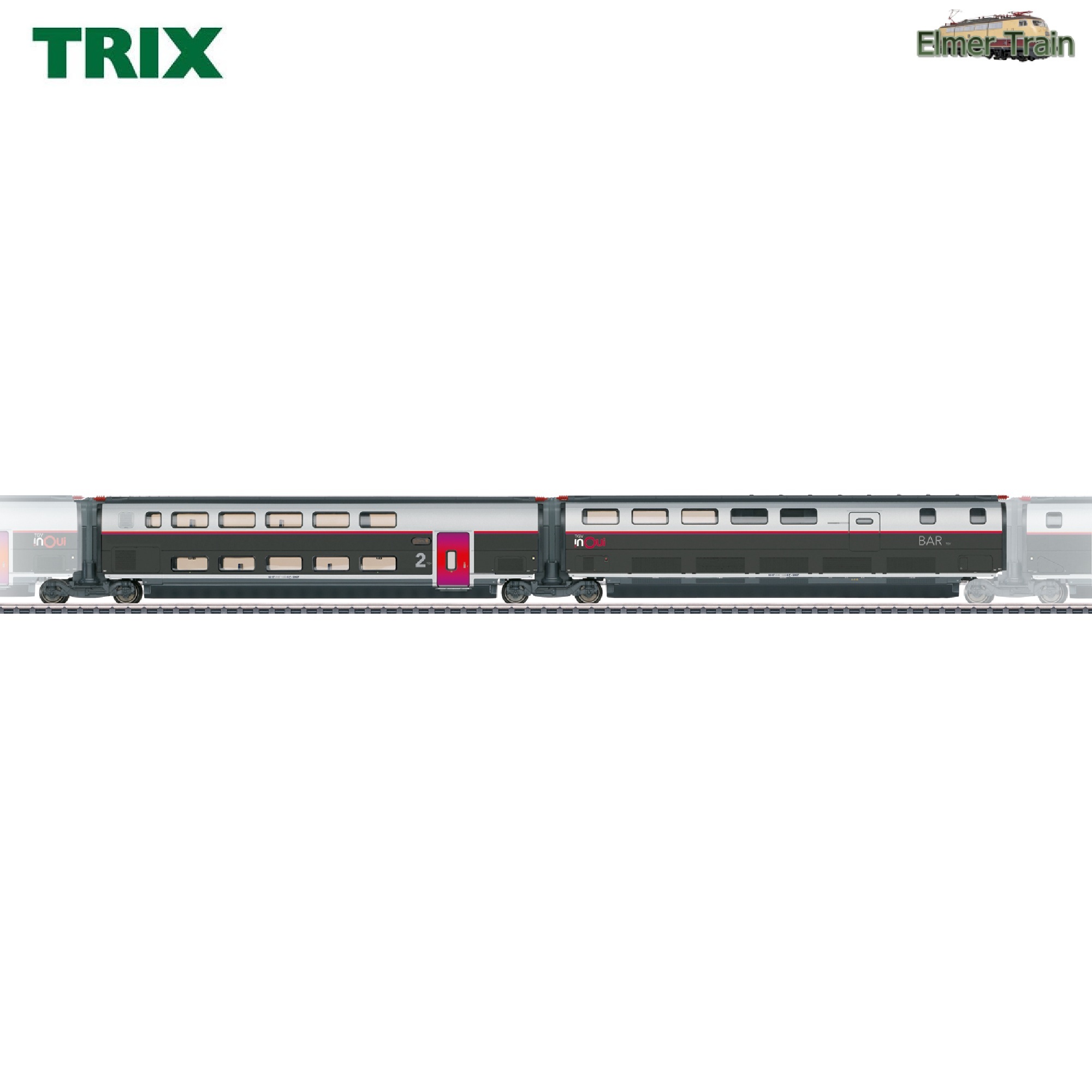 【予約】TGV INOUI Euroduplex 増結セット3 SNCF Ep6 DCC 室内灯付き
