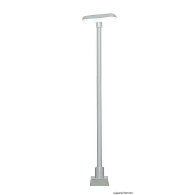 HO 街路灯2灯式 グレー LEDホワイト　高さ70mm