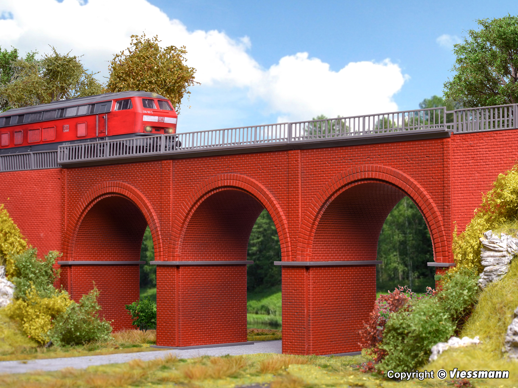 レンガアーチ橋  303x65x126 mm