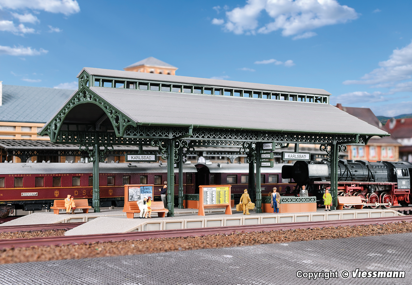 プラットホーム（LED照明付き） L 184 x W 94 x H 69 mm ホーム高6mm