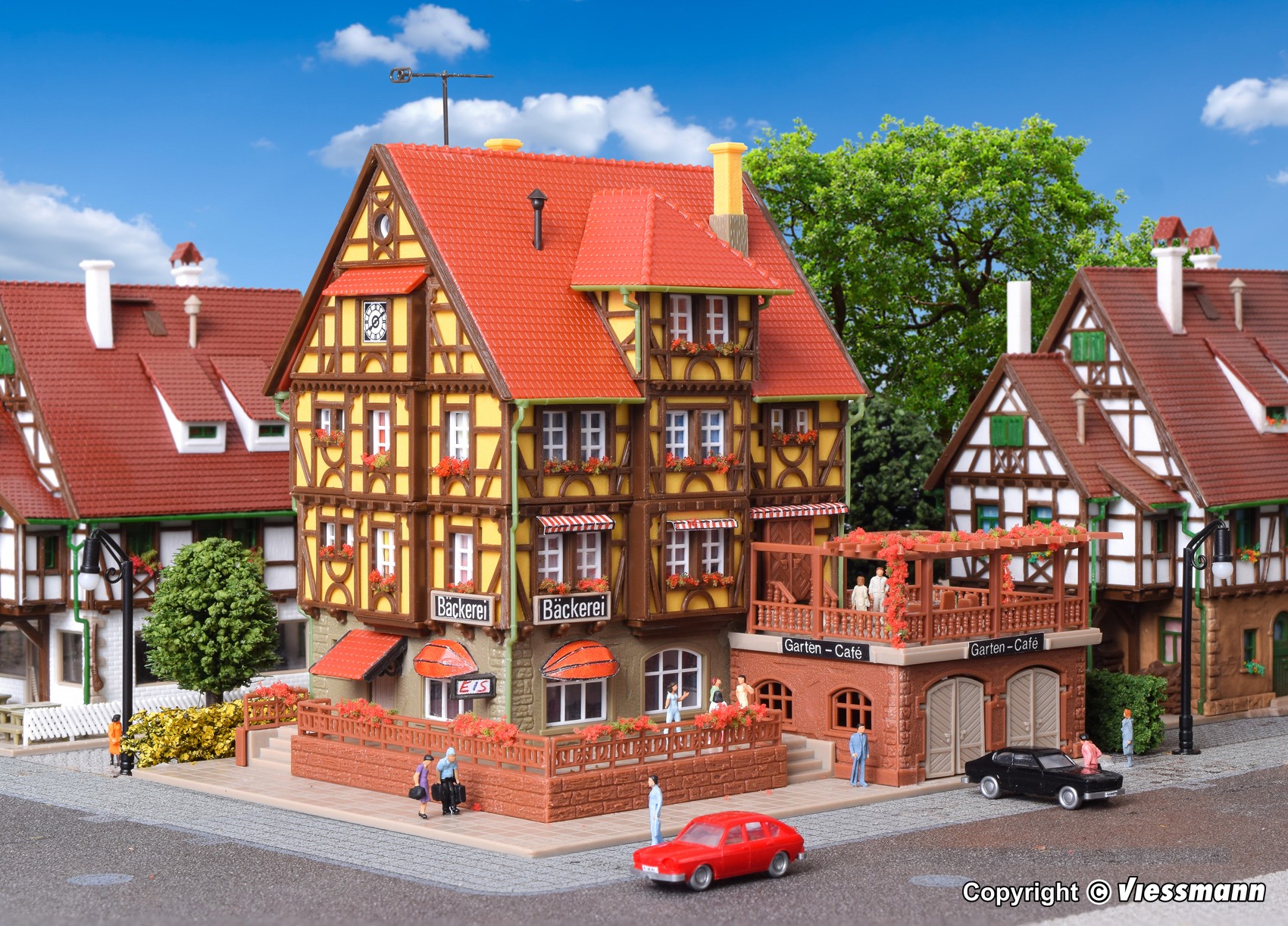 ベーカリーとカフェのある住宅